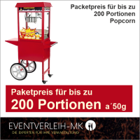 Zubehör - 200er Packetpreis für Popcorn - VERKAUFSWARE